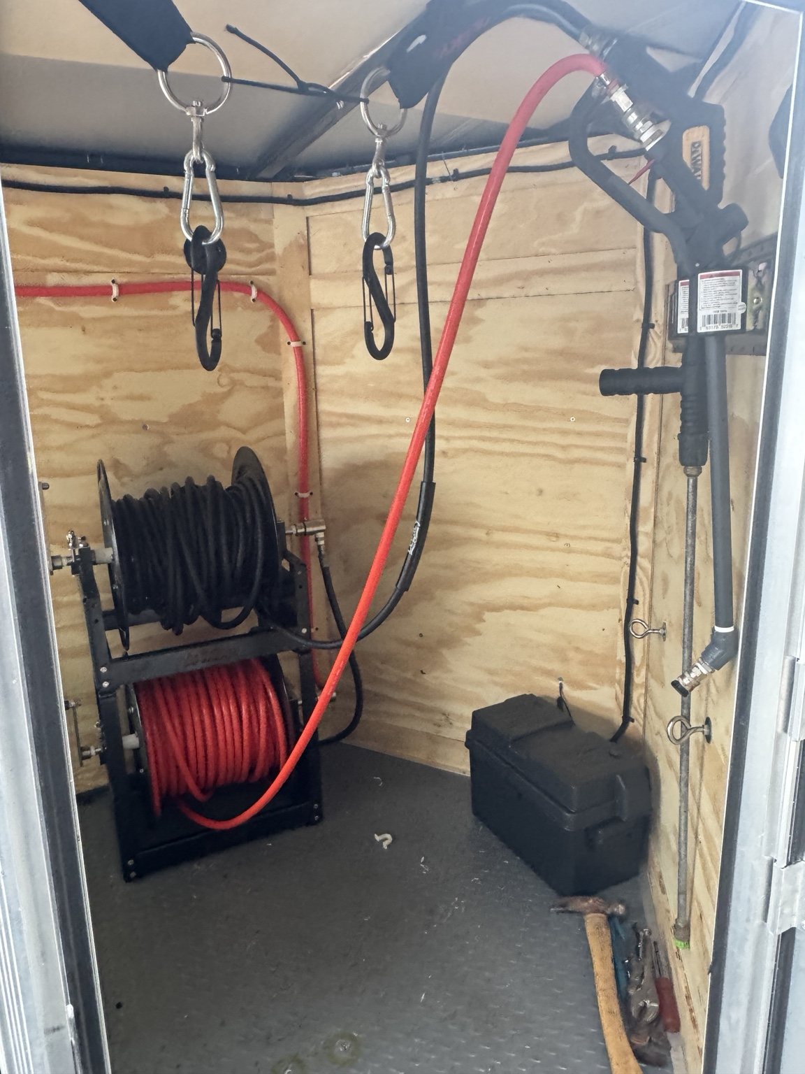 Black Feather Operations trailer equipment setup